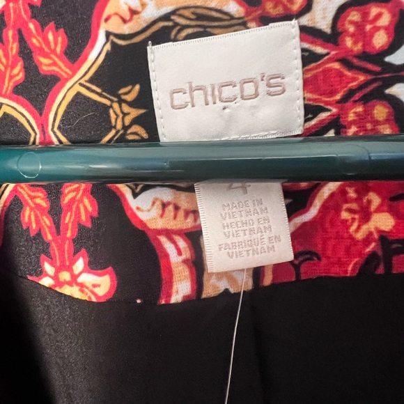 Chicos Printed statement Blazer NWT sz 4 - Picture 9 of 11